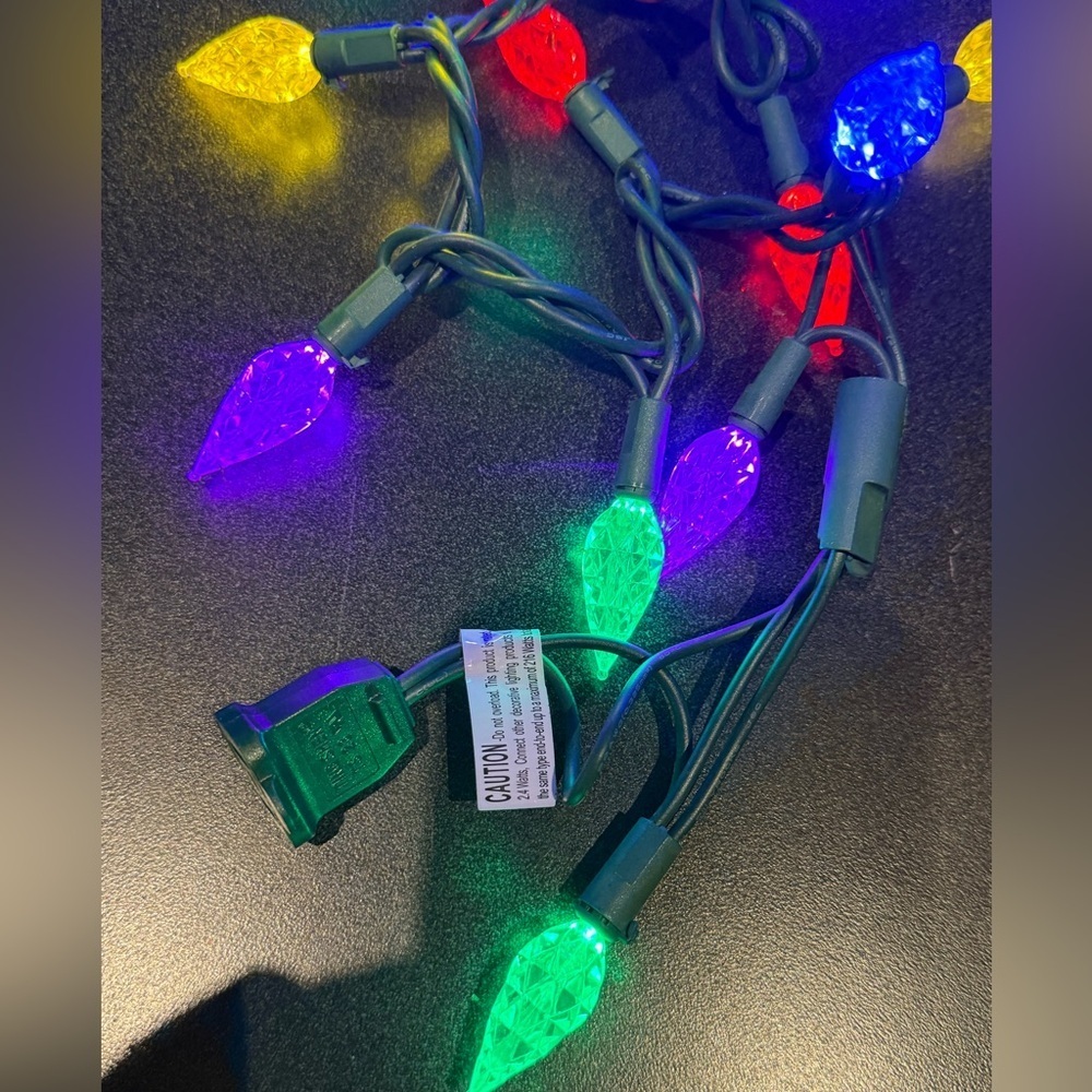Colorful string Christmas Lights - Picture 2 of 2